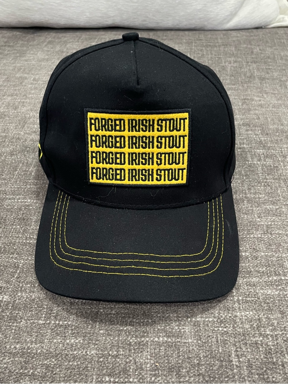 Black 'Forged Irish Stout' Logo Cap